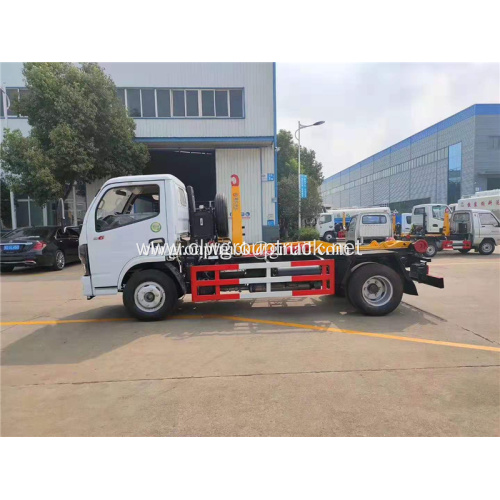 Dongfeng 4x2 waste trash removable bin garbage truck